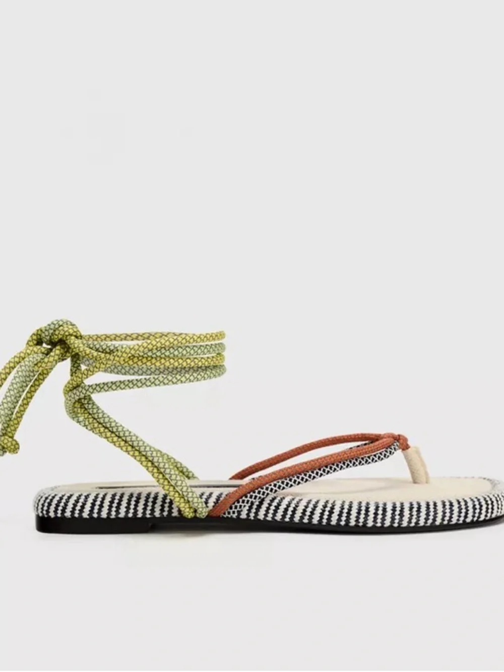 Zara flat rope sandals size 42 - Picture 1 of 16